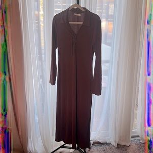 Brown collard maxi dress ✨